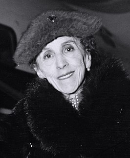 Portret van Karen Blixen in 1957.