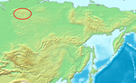 Lokasi Dataran Tinggi Putorana di Siberia.