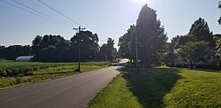 Mt. Auburn Indiana is near the center of Jackson Township