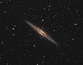 NGC 891 en lumière visible.