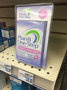 Plan B contraceptive birth control pill on pharmacy shelves.jpeg