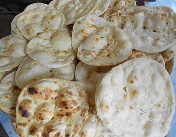 Kale "roti's" in India