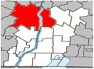 Lage in der MRC Le Haut-Richelieu