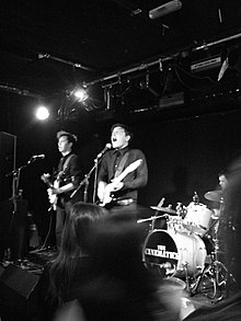 In performance at the Barfly, Camden, April 2009