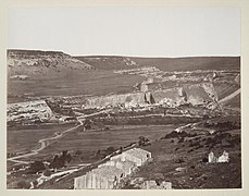 Inkerman. Vista panorámica con las torres Kalamita. 1875-1894