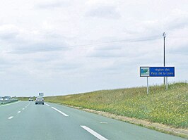 A83 aan het begin van de Pays de la Loire