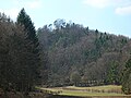 Schloßberg mit Burgruine Hollenberg aus Richtung Osten