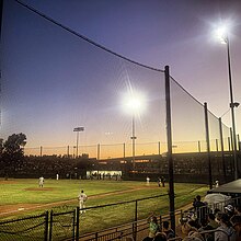 Baseball players on the diamond