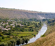 Satul Trebujeni de-a lungul Răutului