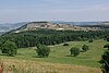 Blick aus Richtung Süden zum Reesberg mit Wasserkuppe am Horizont