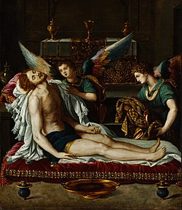 Christ mort et les anges 1593, Budapest.