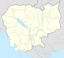 Doun Kaev trên bản đồ Campuchia