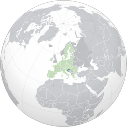 Location of Croatia