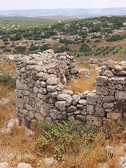 Ruined house in Khirbat Umm Burj