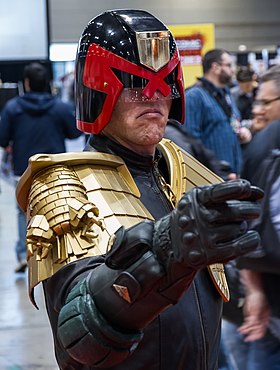 Cosplay de Judge Dredd.