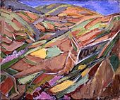 『耕到天』習作　藤島武二 1936年 キャンバスに油彩