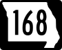 Route 168 marker