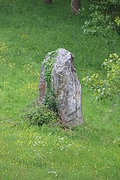 photo d'un menhir gris