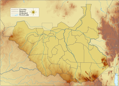 Location map South Sudan