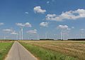 Windpark südwestlich des Ortes