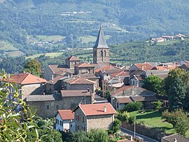 The church and surroundings in Empurany