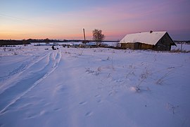 Paysage hivernal.