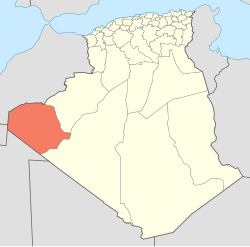 Peta Aljazair menyoroti Tindouf
