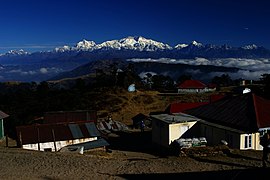 Singalila Range and Kanchenjungha seen from Sandakpur