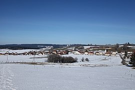 Vue en hiver.