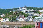 Del av Mölle med Grand Hotel Dahlberg i bakgrunden