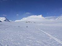 WLE: Sälka, ett berg i Kiruna, täckt av snö.