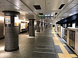 翻新後銀座線1號月台（2018年10月14日）