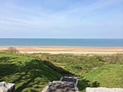 Omaha Beach vista dal cimitero americano