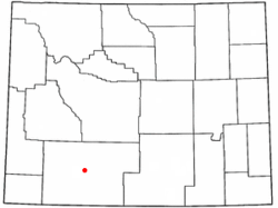 Location of Superior, Wyoming