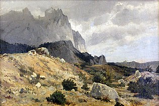 Il paesaggio roccioso, 1889