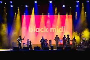 Black Midi performing at Wide Awake Festival 2021.