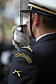 Un miembro de Commandos Marine durante una ceremonia.