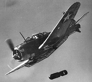 De Amerikaanse duikbommenwerper Douglas SBD Dauntless