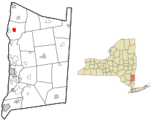 Location of Rhinebeck, New York