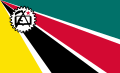 Bandeira de Moçambique (25 de junho de 1975 - abril de 1983).