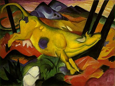 Franz Marc: Žlutá kráva, 1911