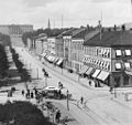 Karl Johans gate 33–45 ca. 1890 Foto: Axel Lindahl