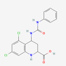 5,7-dichloro-4-(phenylcarbamoylamino)-1,2,3,4-tetrahydroquinoline-2-carboxylic acid
