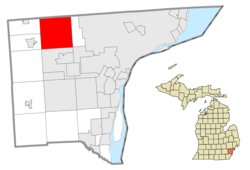 Location in Wayne County