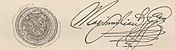 Firma de Maximiliano I