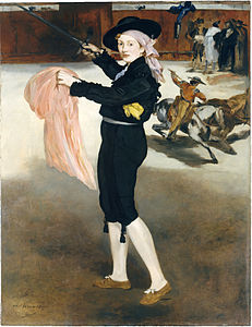 Mlle V. en costume d'espada, 1862, (165,1 × 127,6 cm), NY, Metropolitan Museum of Art.