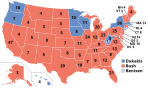 Electoral map, 1988 election