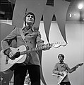 Ray Davies fivérével Dave-vel a holland TV-ben, 1967