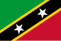 Flagge fan Sint-Kits en Nevis
