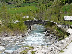 Le pont de Nadau à Gavarnie.